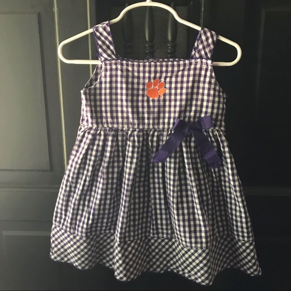 Clemson University Purple Gingham Dress